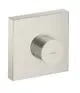 AXOR-HG-AXOR-ShowerSolutions-Thermostatmodul-120-120-Unterputz-eckig-Edelstahl-Optic-10755800 gallery number 1